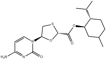 (1R,2S,5R)-Mentil-(2R,5S)-5-(4-amino-2-okso-2H-pirimidin-1-il)-[1,3]asam oksatiolana-2-karboksilat