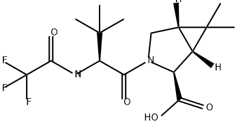 (1R,2S,5S)-3-((S)-3,3-dimetil-2-(2,2,2-trifluoroacetamido)butanoil)-6,6-dimetil-3-azabisiklo[3.1.0]heksana -2-asam karboksilat
