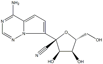 (2R,3R,4S,5R)-2-(4-aminopirolo[2,1-f][1,2,4]triazin-7-il)-3,4-dihidroksi-5-(hidroksimetil)tetrahidrofuran- 2-karbonitril