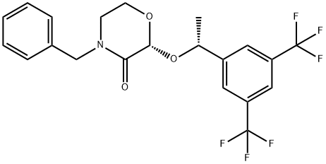(2R)-4-benzil-2-[(1R)-1-[3,5-bis(trifluorometil)fenil]etoksi]morfolin-3-on