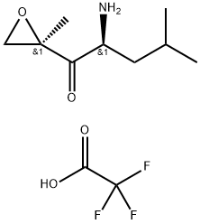 (2S)-2-Amino-4-metil-1-((2R)-2-metiloksiranil)-1-pentanon trifluoroasetat