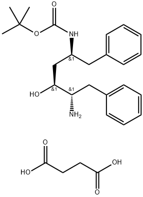 (2S,3S,5S)-5-tert-Butiloksikarbonilamino-2-amino-3-hidroksi-1,6-difenilheksana suksinat