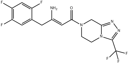 (2Z)-4-Oxo-4-[3-(trifluoromethyl)-5,6-dihydro-[1,2,4]triazolo[4,3-a]pyrazine-7(8H)-yl]-1- (2,4,5-trifluorofenil)tetapi-2-en-2-amina