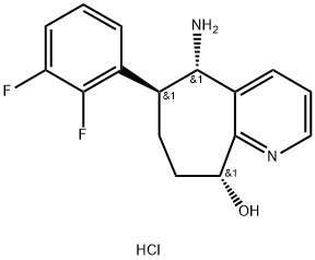 (5S,6S,9R)-5-amino-6-(2,3-difluorophenyl)-6,7,8,9-tetrahydro-5H-cyclohepta[b]pyridin-9-ol:dihydrochloride