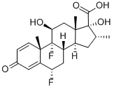 (6a,11b,16a,17a)-6,9-Difluoro-11,17-dihidroksi-16-metil-3-oksoandrosta-1,4-diena-17-asam karboksilat