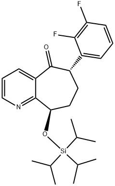 (6S,9R)-6-(2,3-Difluorophenyl)-6,7,8,9-tetrahydro-9-[[tris(1-methylethyl)silyl]oxy]-5H-cyclohepta[b]pyridin-5 -satu