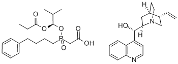 (8a,9R)-Cinchonan-9-ol mono[[(S)-[(1R)-2-metil-1-(1-oksopropoksi)propoksi](4-fenilbutil)fosfinil]asetat]