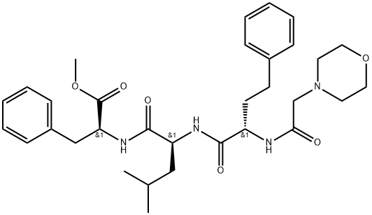 (alphaS)-alpha-[[2-(4-Morpholinyl)asetil]amino]benzenebutanoyl-L-leucyl-L-phenylalanine metil ester