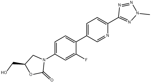 (R)-3-(3-fluoro-4-(6-(2-Metil-2H-tetrazol-5-il)piridin-3-il)fenil)-5-(hidroksiMetil)oksazolidin-2-satu