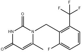 1-[2-Fluoro-6-(trifluorometil)benzil]-6-metilpirimidin-2,4(1H,3H)-dion
