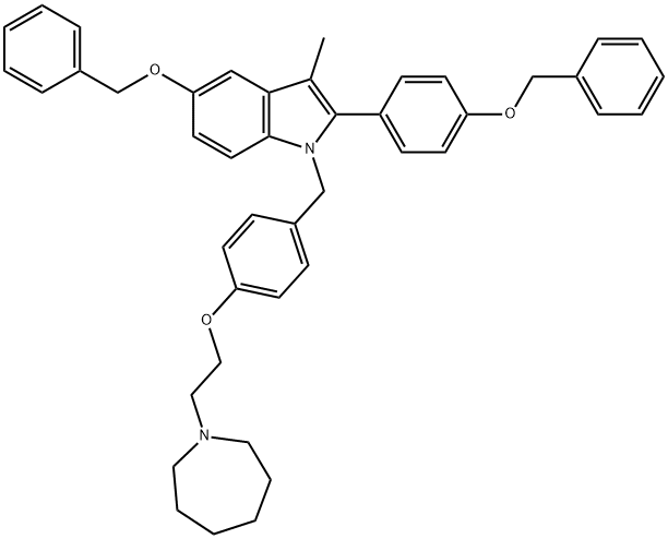 1-(4-(2-(azepan-1-yl)etoksi)benzil)-5-(benzyloxy)-2-(4-(benzyloxy)phenyl)-3-methyl-1H-indole