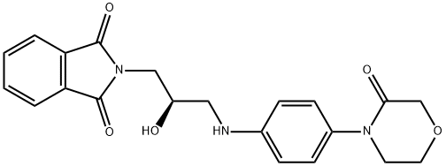 1H-ISOINDOLE-1,3(2H)-DIONE, 2-[(2R)-2-HIDROKSI-3-[[4-(3-OXO-4-MORPHOLINYL)FENIL]AMINO]PROPYL]-