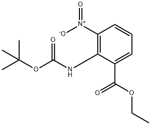 2-[1,1-dimetil etil etoksi karbonil]asam amino-3-nitro benzoat etil ester