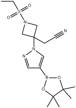 2-(1-(Etilsulfonil)-3-(4-(4,4,5,5-tetrametil-1,3,2-dioxaborolan-2-yl)-1H-pirazol-1-il)azetidin-3- yl)asetonitril