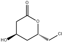 2H-Pyran-2-satu, 6-(klorometil)tetrahidro-4-hidroksi-, (4R,6S)-
