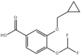 Asam 3-siklopropilmetoksi-4-difluorometoksi-benzoat