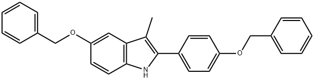 3-Metil-5-(fenilmetoksi)-2-[4-(fenilmetoksi)fenil]-1H-indola
