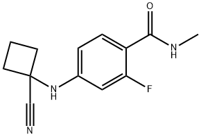 4-((1-sianosiklobutil)amino)-2-fluoro-N-metilbenzamid