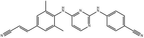 4-[[4-[[4-[(E)-2-sianoetenil]-2,6-dimetil-fenil]amino]pirimidin-2-il]amino]benzonitril