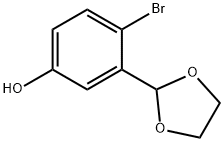 4-bromo-3-(1,3-dioxolan-2-yl)fenol
