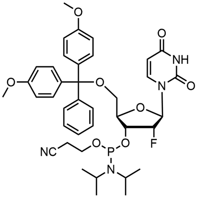 5'-O-(4,4-Dimetoksitritil)-2'-deoksi-2'-fluorouridine-3'-(2-cyanoethyl-N,N-diisopropyl)fosforamidit