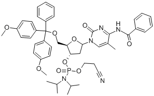 5'-O-(4,4'-DIMETHOXYTRITYL)-5-METHYL-N4-BENZOYL-2'-DEOXYCYTIDINE-3'-(2-CYANOETHYL-N,N-DIISOPROPYL)PHOSPHORAMIDITE