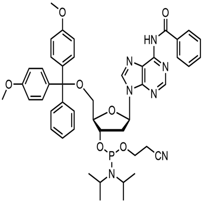 5'-O-(4,4'-Dimetoksitritil)-N6-benzoil-2'-deoksiadenosin-3'-(2-sianoetil-N,N-diisopropil)fosforamidit