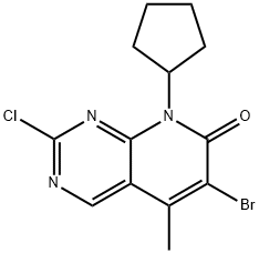 6-broMo-2-kloro-8-siklopentil-5-Metilpirido[2,3-d]pyriMidin-7(8H)-satu