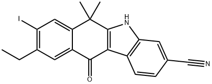 9-etil-8-iodo-6,6-diMetil-11-okso-6,11-dihidro-5H-benzo[b]karbazol-3-karbonitril