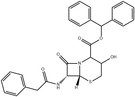 benzhidril(6R,7R)-3-hidroksi-8-okso-7-(2-fenilasetamido)-5-tia-1-azabisiklo[4.2.0]oktan-2-karboksilat