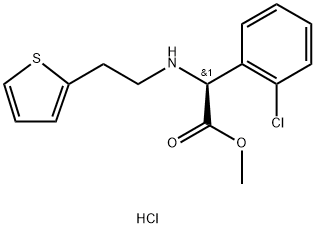 D-(+)-Metil-alfa-(2-tieniletamino)(2-klorofenil)asetat hidroklorida
