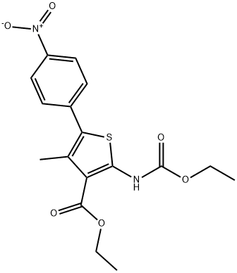 etil 2-((etoksikarbonil)amino)-4-metil-5-(4-nitrofenil)tiofena-3-karboksilat