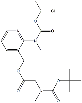 Glisin, N-[(1,1-diMethylethoxy)carbonyl]-N-Methyl-, [2-[[(1-chloroethoxy)carbonyl]MethylaMino]-3-pyridinyl]Methyl ester