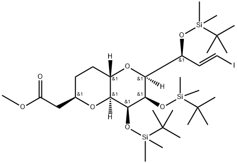 Metil 2-((2R,4aS,6S,7R,8S,8aS)-7,8-bis((tert-butildimetilsilil)oksi)-6-((S,E)-1-((tert-butildimetilsilil)oksi )-3-iodoallyl)oktahidropirano[3,2-b]piran-2-il)asetat