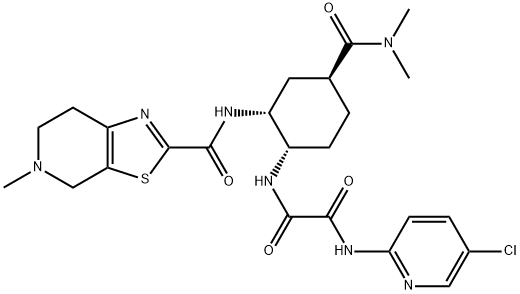 N-(5-Kloropiridin-2-il)-N'-[(1S,2R,4S)-4-[(dimetilamino)karbonil]-2-[[(5-metil-4,5,6,7- tetrahidrotiazolo[5,4-c]piridin-2-il)karbonil]amino]sikloheksil]etandiamida