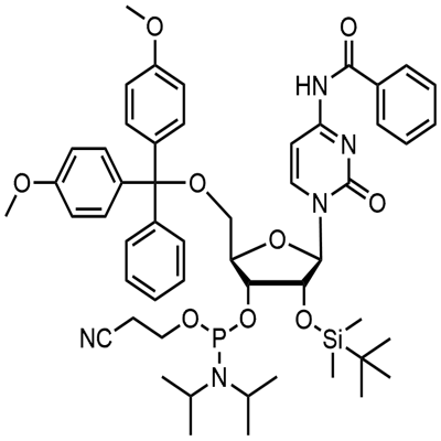 N-diblokir-5'-O-DMT-2'-O-TBDMS CED sitidin fosforamidit