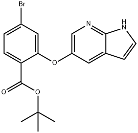 tert-butil 2-((1H-pirolo[2,3-b]piridin-5-il)oksi)-4-bromobenzoat