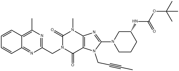 Tert-butil((3s)-1-(7-(but-2-yn-1-yl)-3-Methyl-1-((4-Methylquinazolin-2-yl)Methyl)-2,6-dioxo- 2,3,4,5,6,7-hexahydro-1h-purin-8-yl)piperidin-3-yl)carbaMate