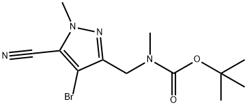 tert-butil((4-bromo-5-cyano-1-metil-1H-pirazol-3-il)metil)(metil)karbamat