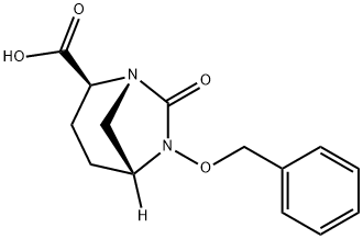 trans-6-benzyloxy-7-oxo-1,6-diazabicyclo[3.2.1]oktan-2-asam karboksilat